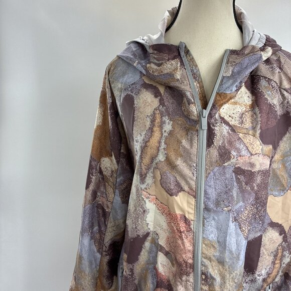 All In Motion Womens Size XL Full Zip Hoodie Jacket Abstract Print Activewear - Picture 2 of 8